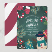 Feitelijke uitnodiging voor kerstfeest (Voorkant / Achterkant)