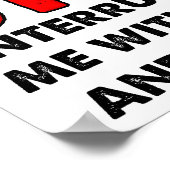 Feiten en reden Funny Poster (Hoek)