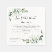 Feiten Eucalyptus Script Retirement Party Servet (Voorkant)