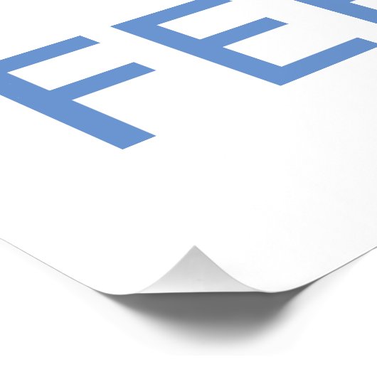 Feiten geven niet om je gevoelens perfect poster (Hoek)