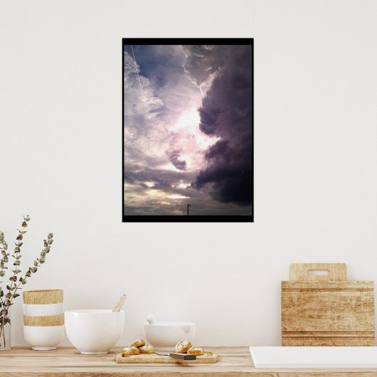 FEITEN IN HET poster CLOUDS (Keuken)