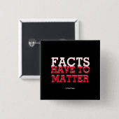 Feiten moeten ertoe doen - een MisterP Button (Voorkant /achterkant)