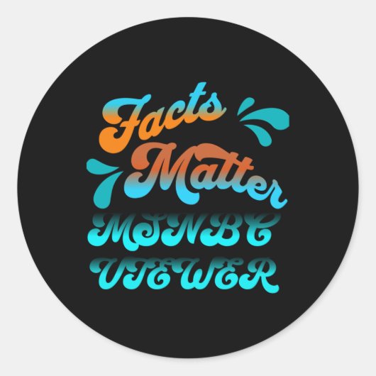 Feiten MSNBC Viewer Art Sticker (Voorkant)