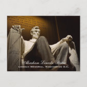 Feiten over Abraham Lincoln-standbeeld, Washington Briefkaart (Voorkant)