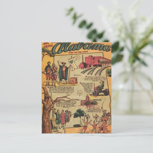 Feiten over Alabama Briefkaart (Staand voorkant)