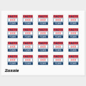Feiten over angsten vierkante sticker (Vel)