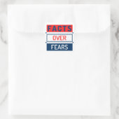 Feiten over angsten vierkante sticker (Tas)