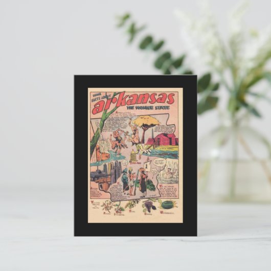 Feiten over Arkansas Briefkaart (Staand voorkant)