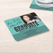 Feiten over de Afstuderen foto van elk jaar Kartonnen Onderzetters (Schuin)