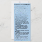 Feiten over de Maand van de bewustwording van Sele (Achterkant)