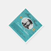 Feiten over diploma-uitreikingsfeest Sunflower Tea Servet (Hoek)