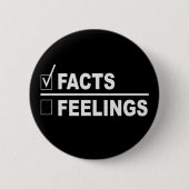 Feiten over gevoelens Fractie Ronde Button 5,7 Cm (Voorkant)