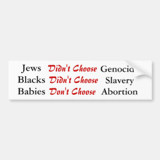 Feiten over het beschermen van het leven bumpersticker