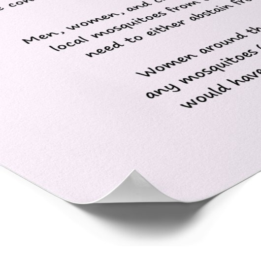 Feiten over het zika-Poster van RoseWrites Poster (Hoek)