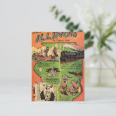 Feiten over Illinois de staat Pairie Briefkaart (Staand voorkant)