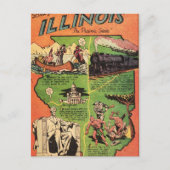 Feiten over Illinois de staat Pairie Briefkaart (Voorkant)