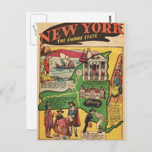 Feiten over New York Briefkaart (Voorkant / Achterkant)