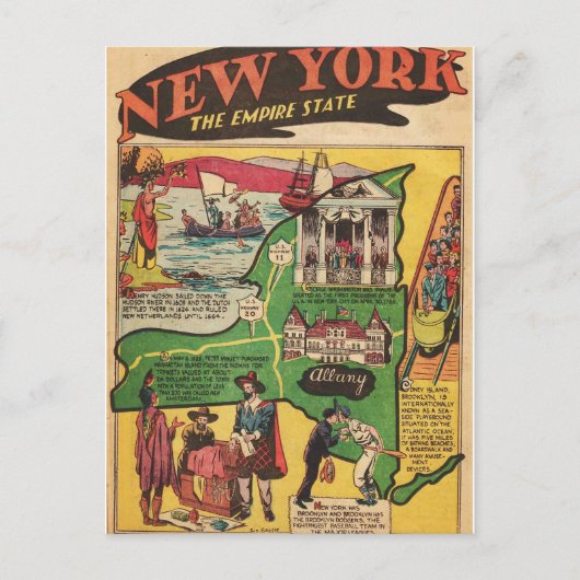 Feiten over New York Briefkaart (Voorkant)