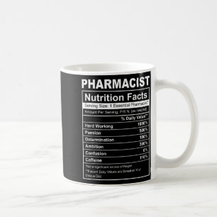 Feiten over voeding voor apothekers - grappige apo koffiemok