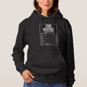 Feiten over voeding voor dierentuinmedewerkers hoodie
