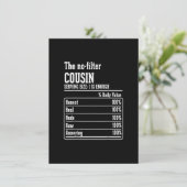 Feiten over voeding voor neef en nicht De Geen-Fil Kaart (Staand voorkant)