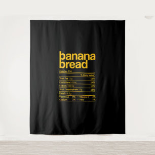 Feiten over voedingswaarde van bananenbrood Funny Wandkleed