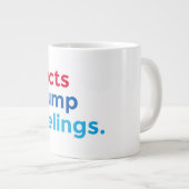 Feiten troebelgevoelens grote koffiekop (Voorkant rechts)