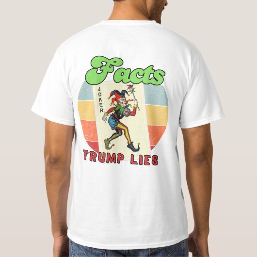 Feiten Trump liegt T-shirt (Achterkant)