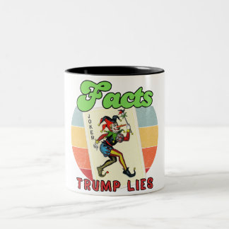 Feiten Trump liegt Tweekleurige Koffiemok