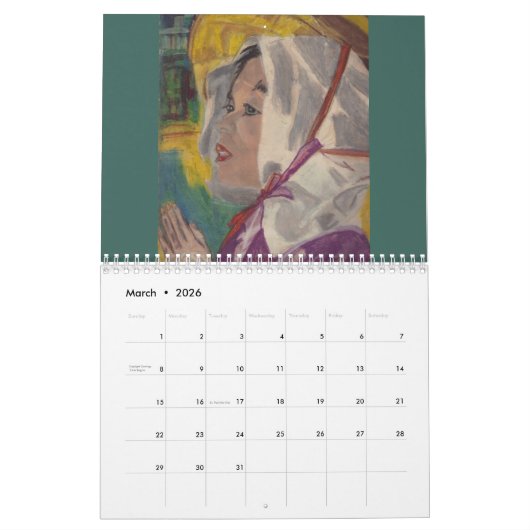 FEITEN VAN DE DIGNITATIEKalender Kalender (Mar 2026)
