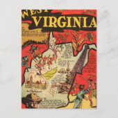 Feiten van West Virginia Briefkaart (Voorkant)