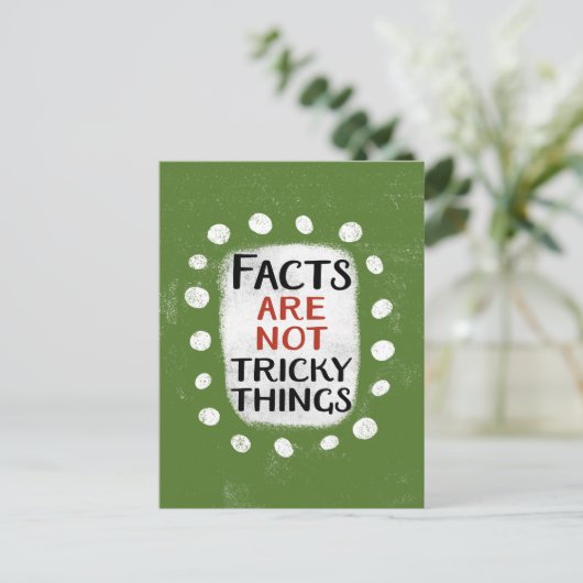 Feiten zijn geen lastige dingen Briefkaart (Staand voorkant)