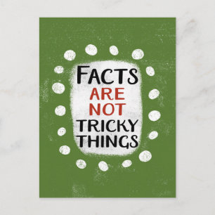 Feiten zijn geen lastige dingen Briefkaart