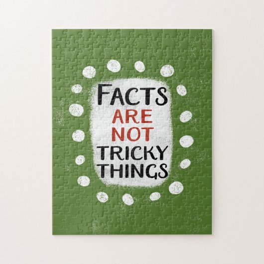 Feiten zijn geen lastige dingen puzzel legpuzzel (Verticaal)