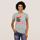 FEITEN ZORGEN NIET OVER UW VOELINGEN T-SHIRT (Voorkant volledig)