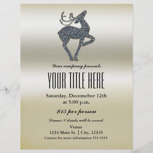 Feitenbrochure kerstfeestdag flyer (Voorkant)