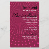 Feitenbrochure van de Funky Party Music Club Flyer (Achterkant)