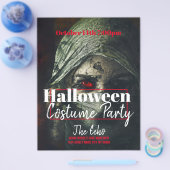 Feitenbrochure van Halloween Costume Party Flyer (Enkel)