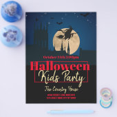 Feitenbrochure van Halloween Costume Party Flyer (Enkel)