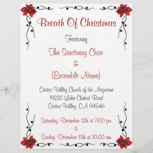 Feitenbrochure voor feestdagen flyer