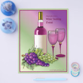 Feitenbrochure voor wijngebrande wijn flyer (Enkel)