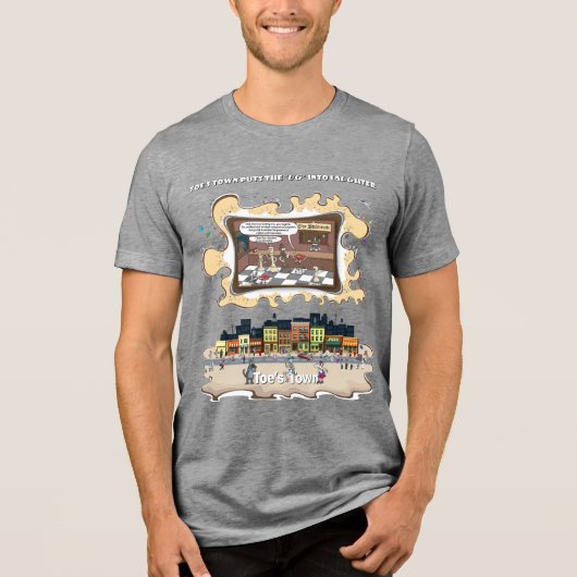 Feitencheckers | Absurde Woordspeling Humor Tri-Blend Shirt (Voorkant)