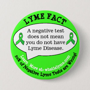 Feitenknoppen over de ziekte van Lyme voor bewustz Ronde Button 7,6 Cm