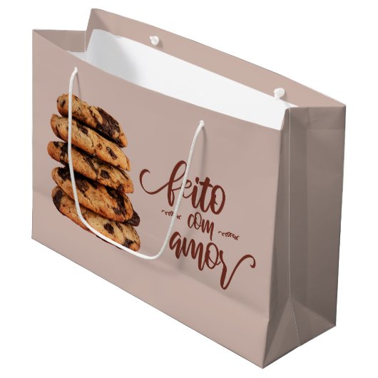 Feito com amor, koekjes van liefde groot cadeauzakje (Voorkant Gekanteld)