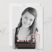 fel afstuderen aankondiging (Voorkant)