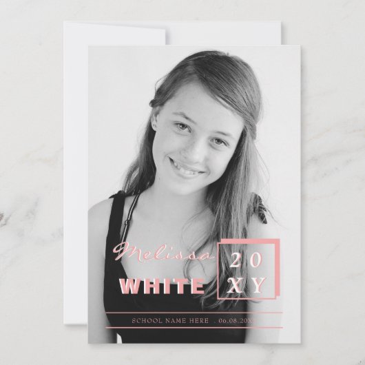 fel afstuderen aankondiging (Voorkant)