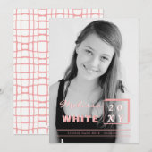 fel afstuderen aankondiging (Voorkant / Achterkant)