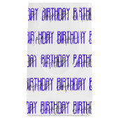 fel - blauw en zwart - gelukkig verjaardagsontwerp klein cadeauzakje (Voorkant)