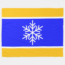 Fel Blauw Geel Sinaasappel Witte Strepen Sneeuwvlo