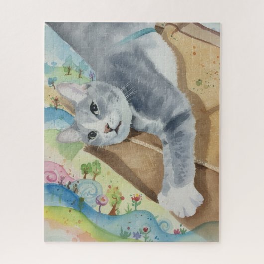 Fel, de Kat Legpuzzel (Verticaal)